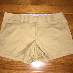 Khaki chino shorts J Crew